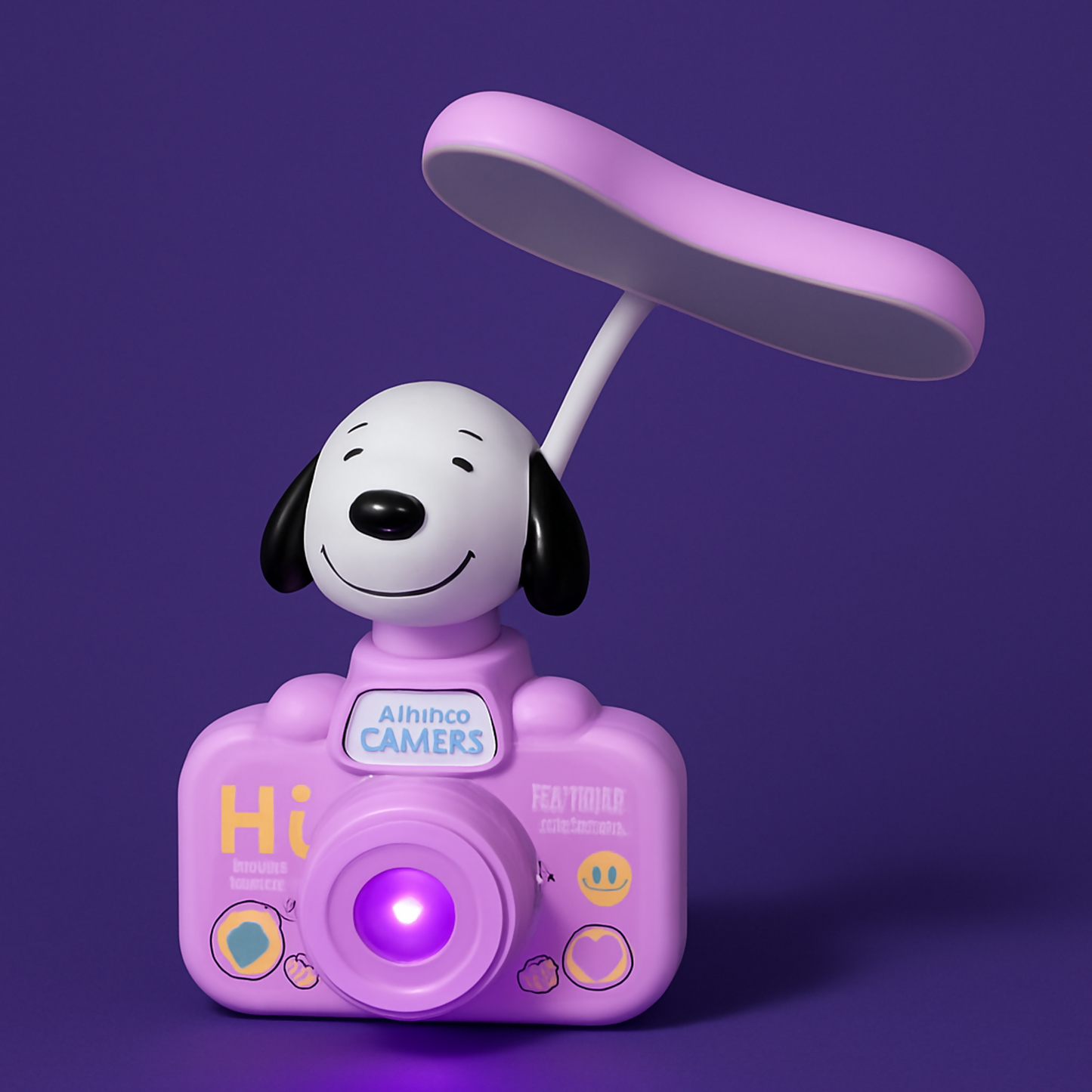 Dog Camera Kids Desk Lamp, Cute USB Rechargeable Study Night Light for Children