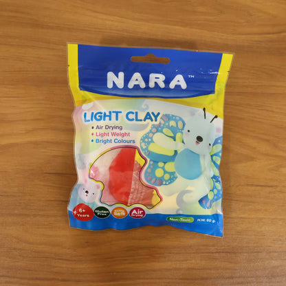 NARA Air Dry Light Clay for Kids Creative Sculpting and DIY Craft Activity