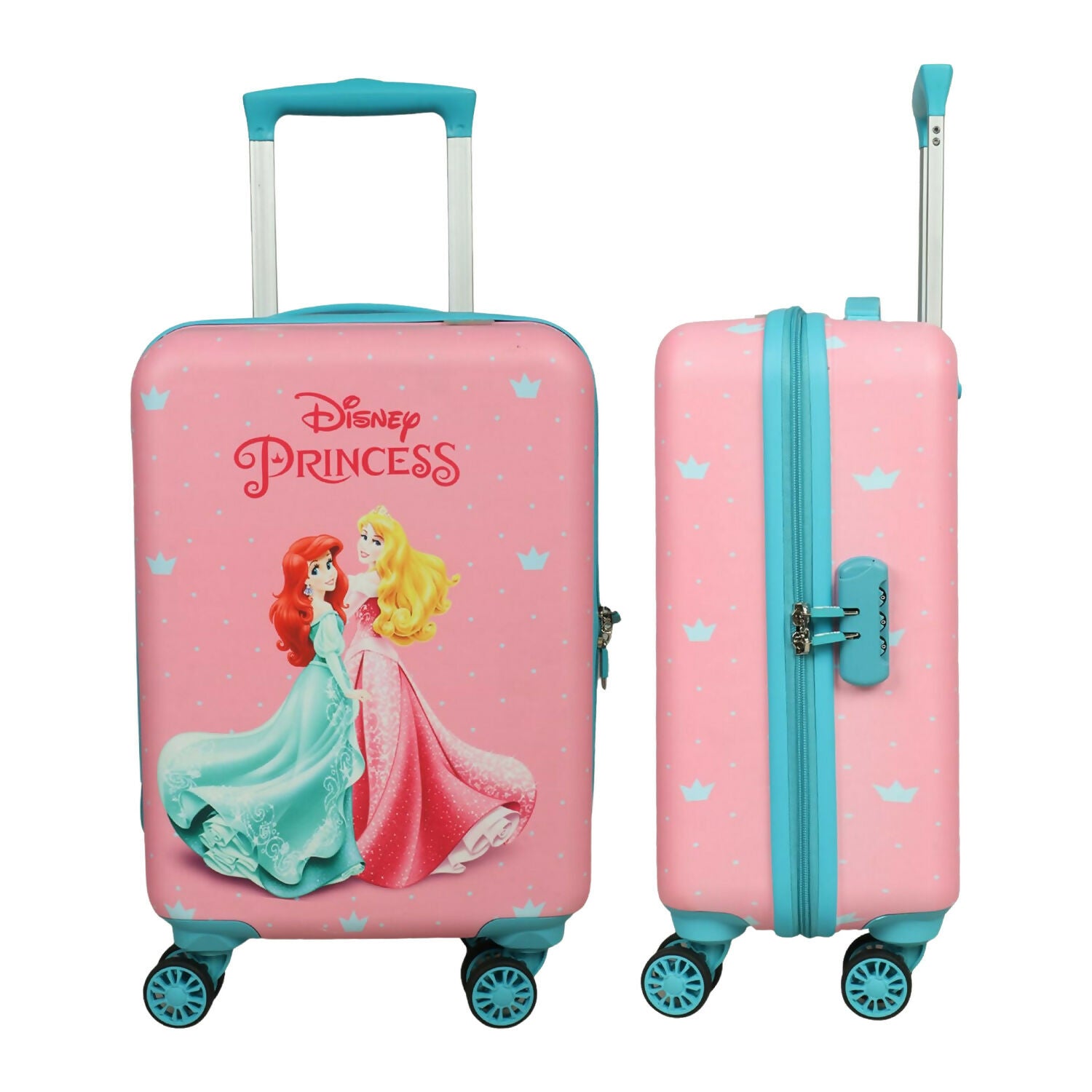 Top view of Disney Princess kids trolley bag