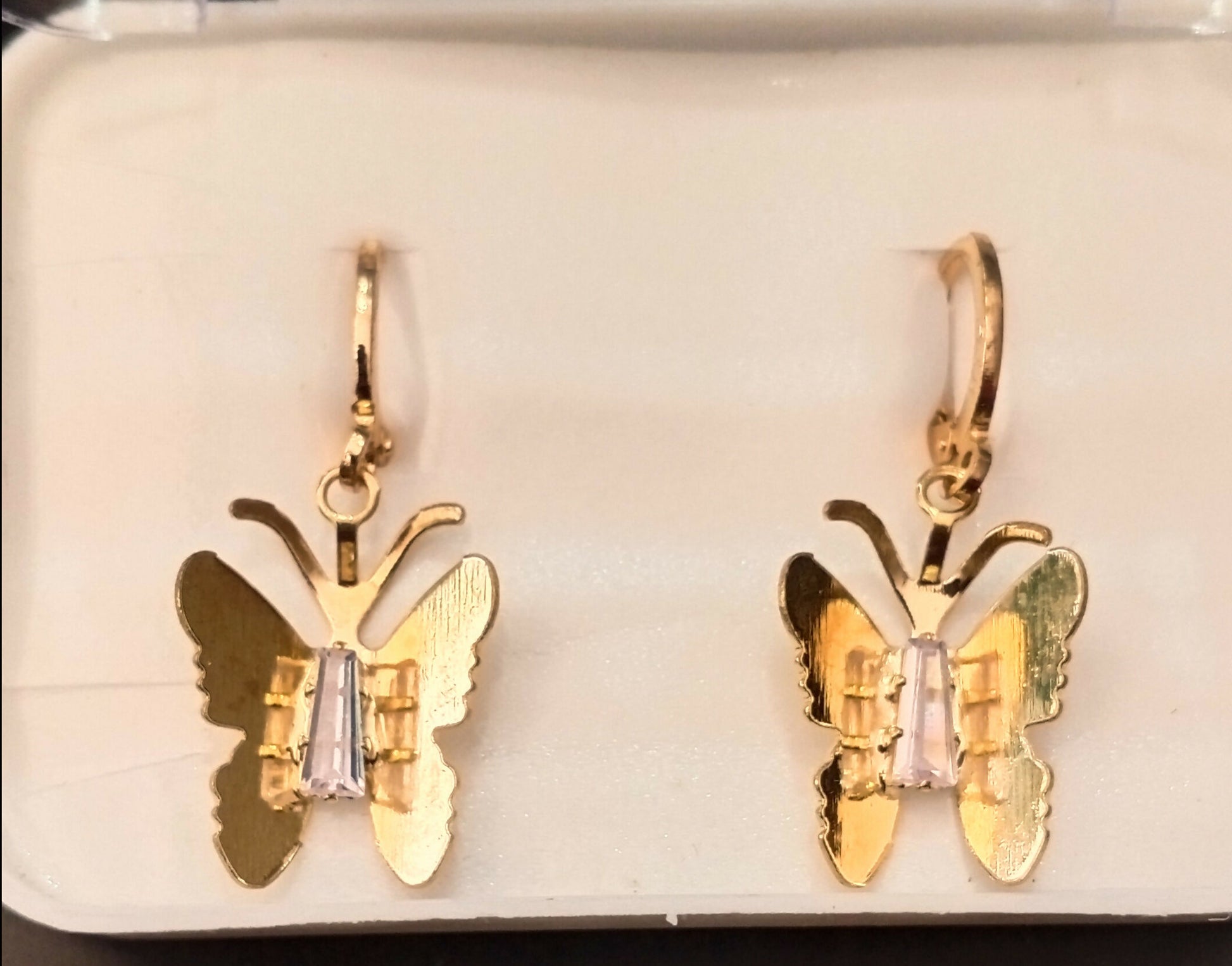 Elegant Golden Butterfly Drop Earrings for Women & Girls | Lightweight Stylish Party Wear Earrings