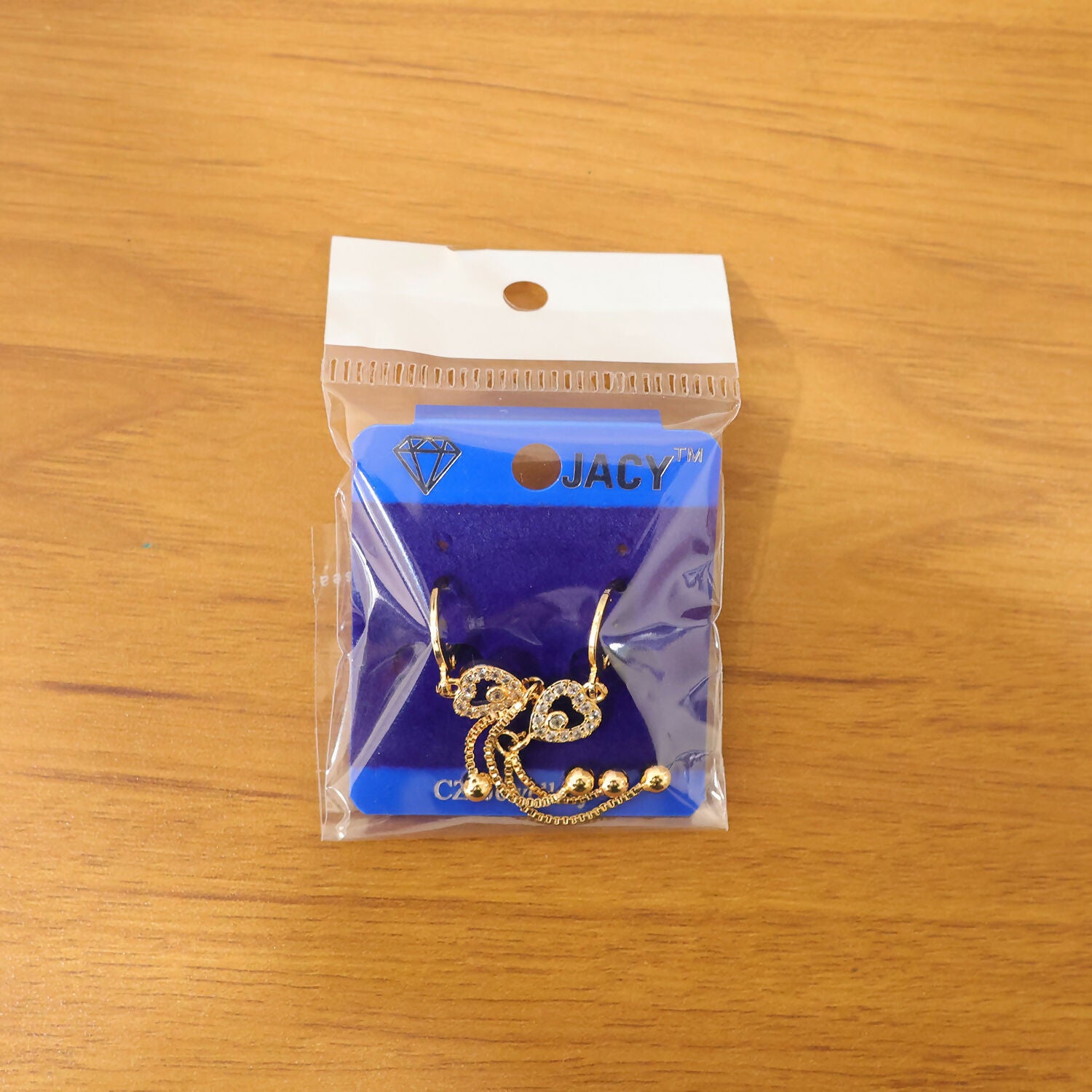 Rose Gold-Tone Crystal Heart Tassel Drop Earrings for Women