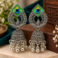Peacock Royal Jhumka – A Statement of Elegance, Tradition & Timeless Beauty