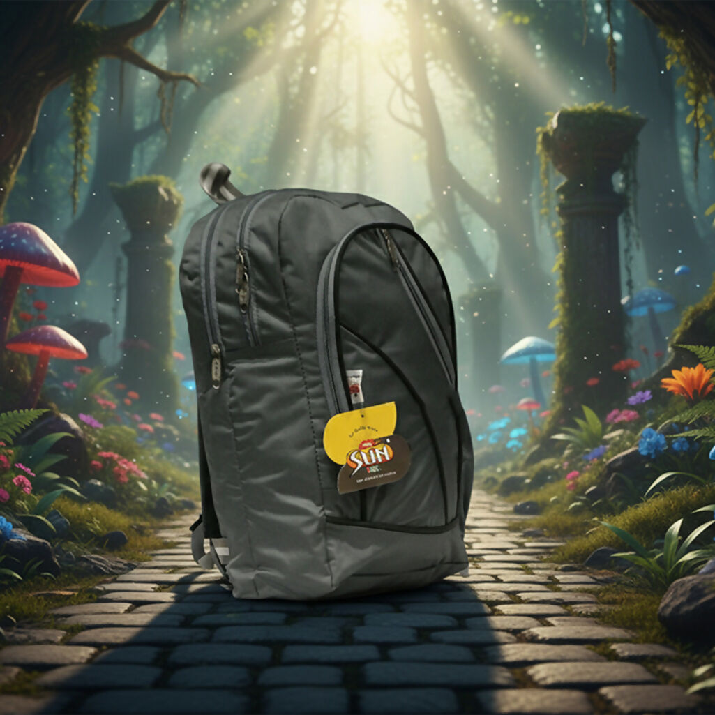 SUN Backpack for Men & Women | Office, College & Travel Bag | Lightweight Durable Polyester with Multi-Compartments, Side Pockets & Anti-Scratch Material – Multicolor