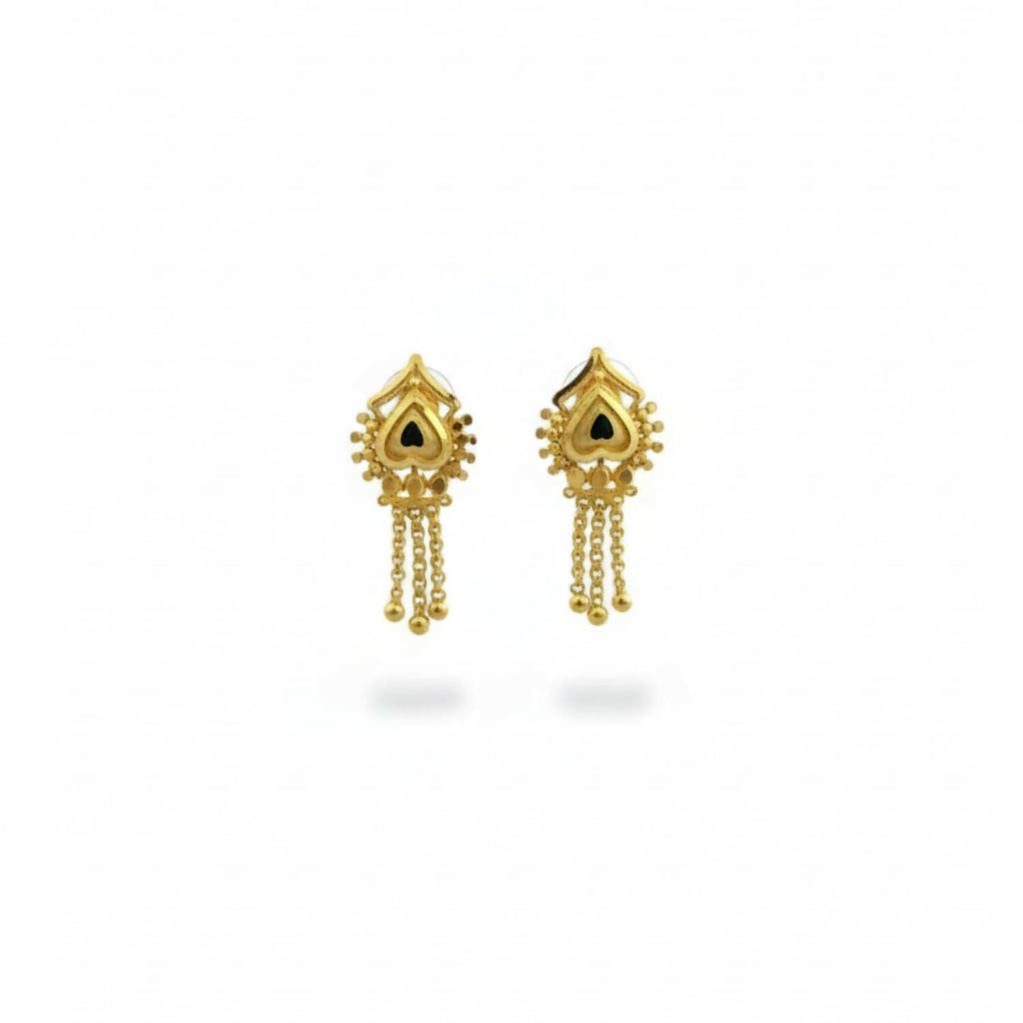 Nice 3 Line Golden Earrings for Women & Girls – Traditional Fancy Jewellery