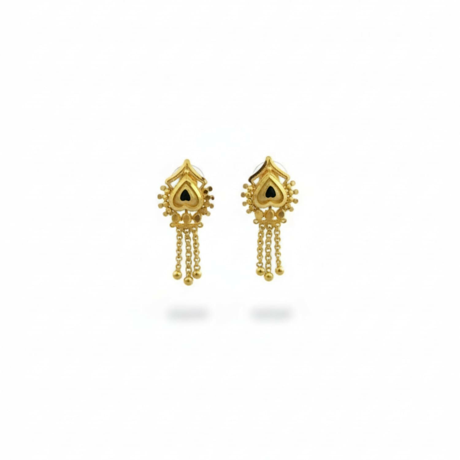 Nice 3 Line Golden Earrings for Women & Girls – Traditional Fancy Jewellery
