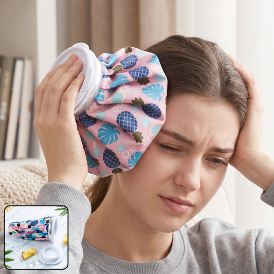 Reusable ice bag for hot and cold pain relief therapy