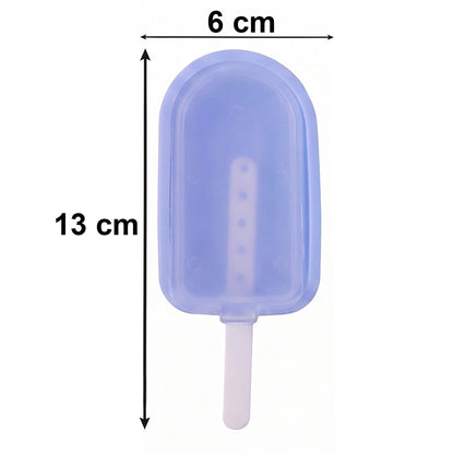 Reusable silicone popsicle mold set with colorful ice pops