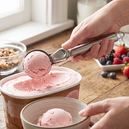 Stainless Steel Trigger Release Ice Cream Scoop Cookie Dough Scooper (1 Pc) view 3