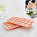 Plastic Ice Cube Tray – 18 Diamond Cavities for Easy Release