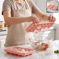 Plastic Round Ice Ball Tray Mould with Flexible Base for Freezer (1 Pc)