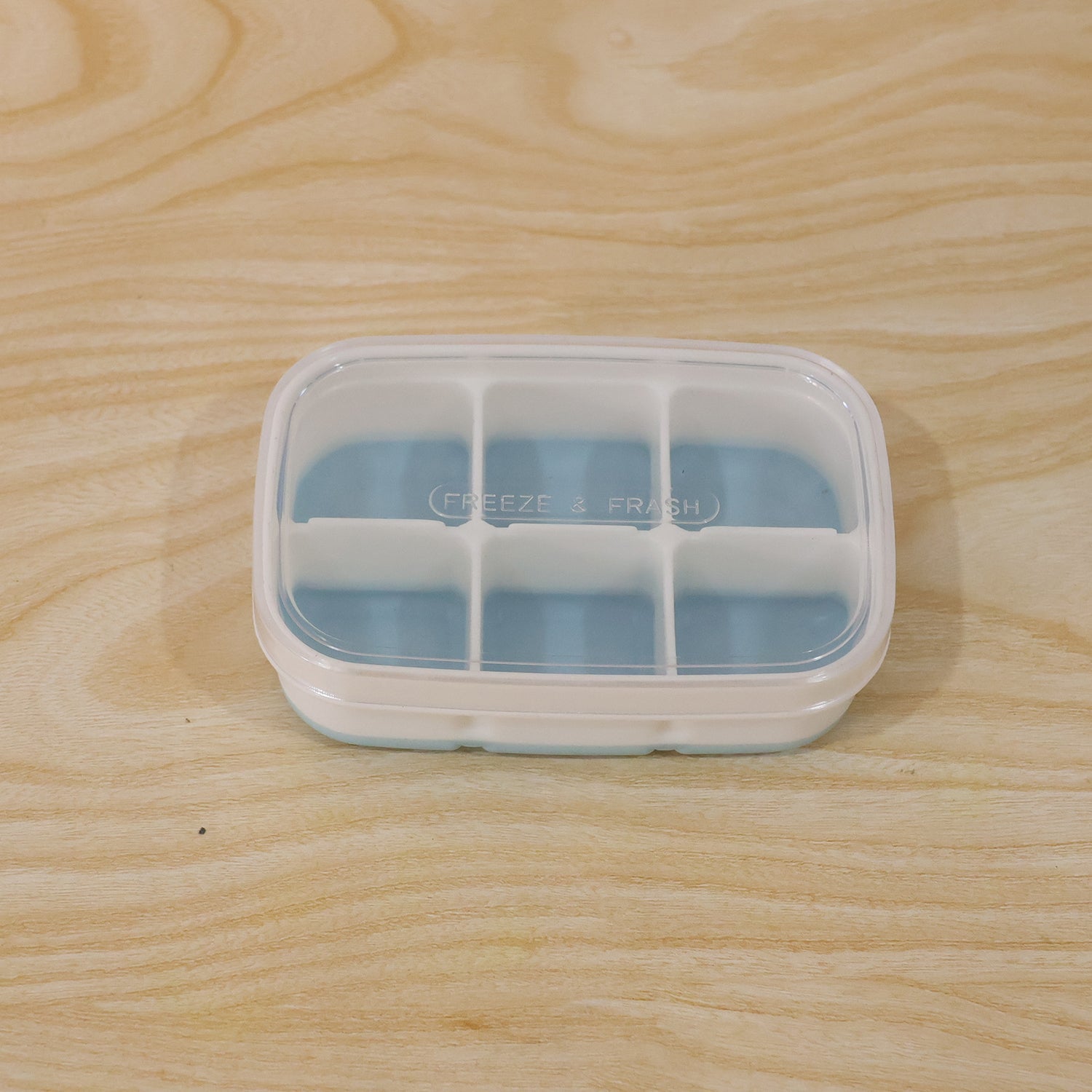 Mini Plastic 6 Cavity Fridge Storage Tray Ice Cube Tray Freezer Mold (1 Pc)