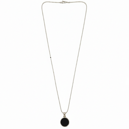 Elegant Black Round Shape Pendant Necklace