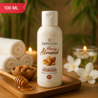 Eyelet CutisGlow Honey Almond Deep Nourishing Body Lotion – Moisturizing & Skin Repair Formula for Dry Skin with 24-Hour Hydration (100ml)