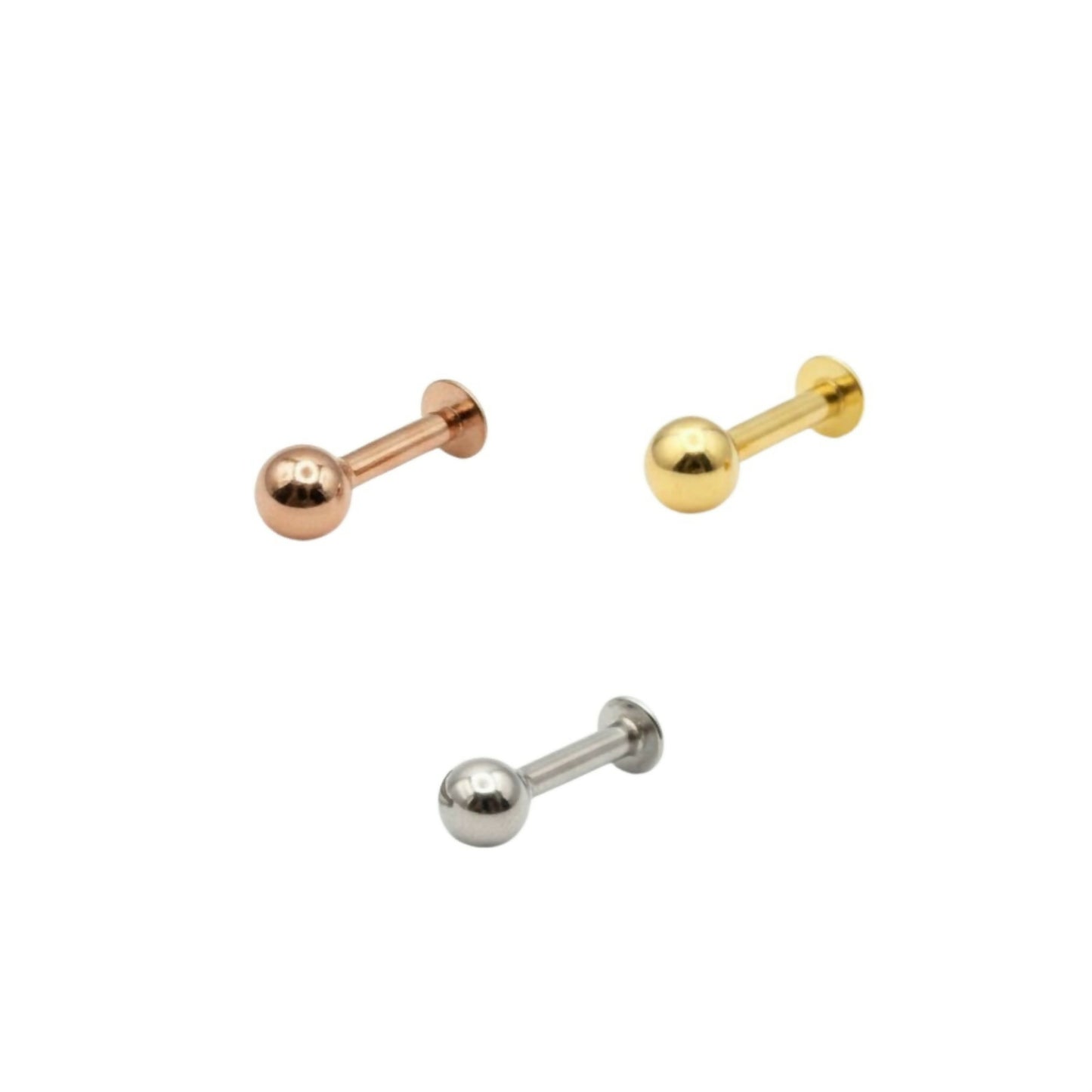 Rose gold plated nosepin stud perfect for bridal and traditional wear.