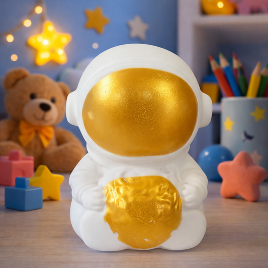 Golden Astronaut LED Night Lamp Moon Light Kids Room Bedroom Table Decor