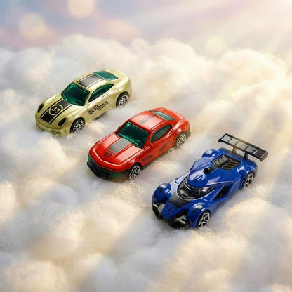 Die-Cast Racing Car Trio Set – High-Speed Mini Metal Cars for Kids (Pack of 3)