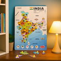 India Map Wooden Puzzle – Educational Pegged Geography Toy