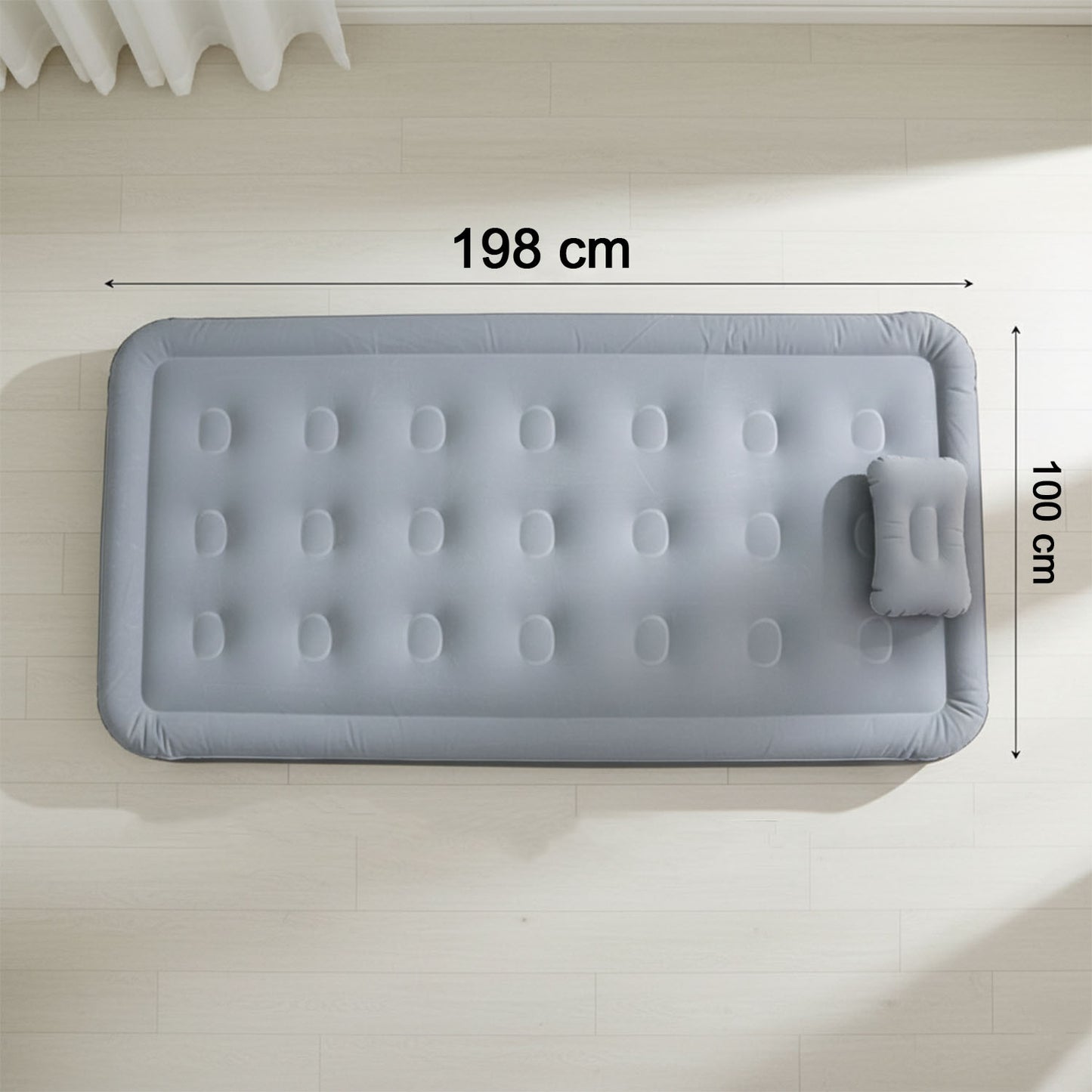 Portable Inflatable Bed Folding Lazy Bed (198x100x40 Cm / 1 Pc)