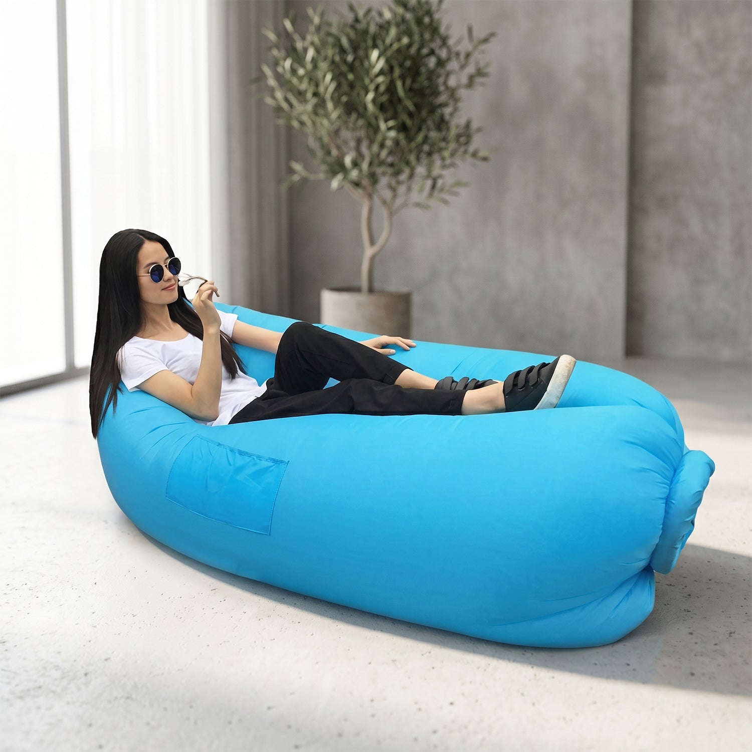 Air-Filled Inflatable Sleeping Bag Sofa