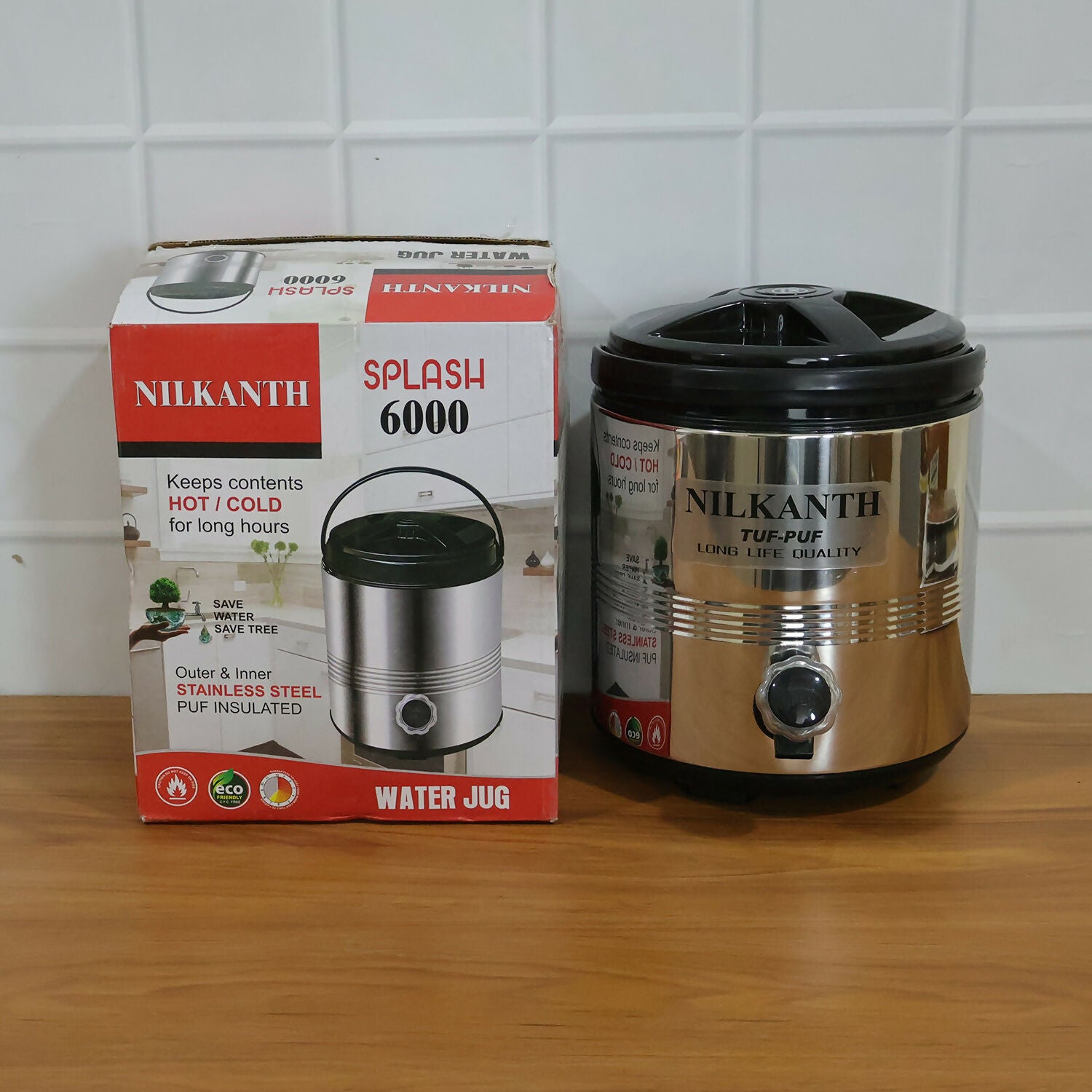 Nilkanth Splash 6000 water jug in kitchen setting