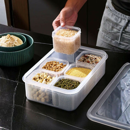 Multi-Compartment Fresh Storage Container with lid