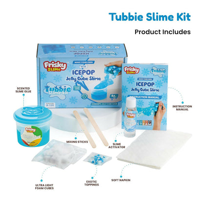 Icepop Jelly Cube Slime Making Kit for Kids – DIY Tubbie Slime Kit with Activator
