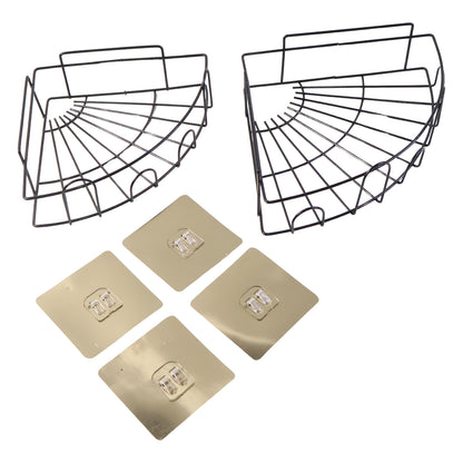 विभिन्न घरेलू सामान और वस्तुओं आदि को रखने और भंडारण के लिए 1 पीसी शॉवर कैडी कॉर्नर।