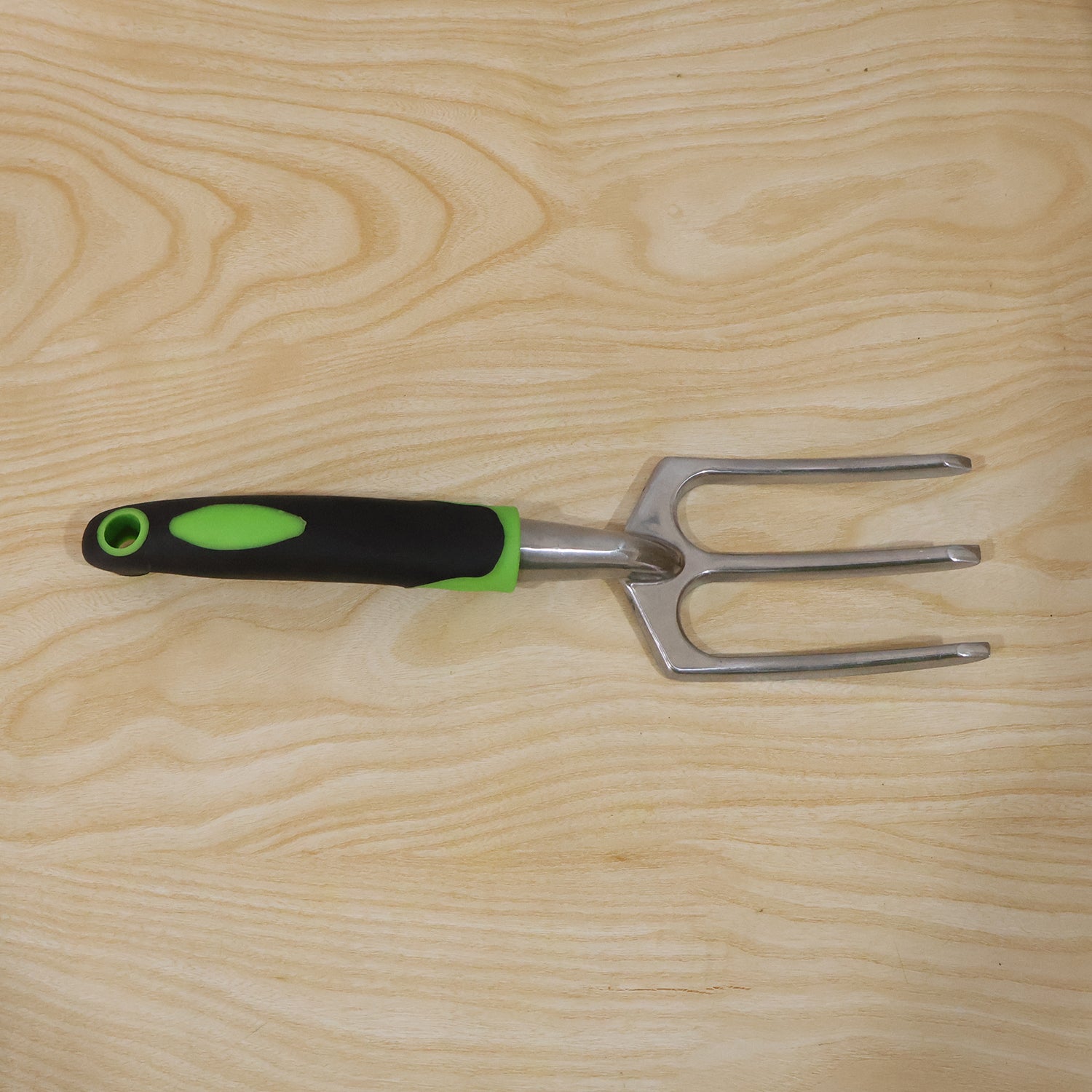 Garden Hand Fork 3 Tine Stainless Steel Digging Tool Ergonomic Handle (1 Pc)