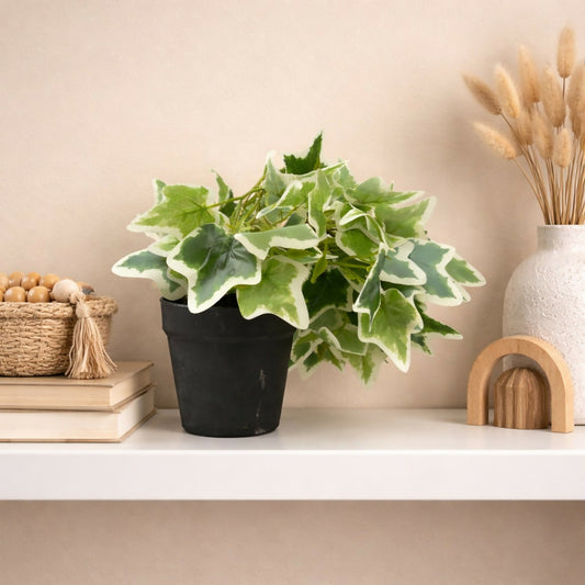 Artificial Ivy Leaf Tabletop Plant with Pot for Home & Office Décor