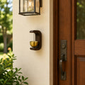 Mini Wooden Hanging Bell with Golden Metal Bowl for Table & Home Decor