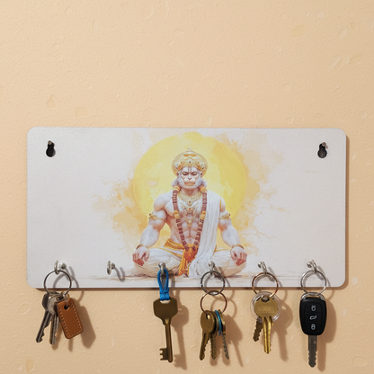 Spiritual Wall Mounted Key Holder with Digital Print Decorative Religious Decor (Mix Design)