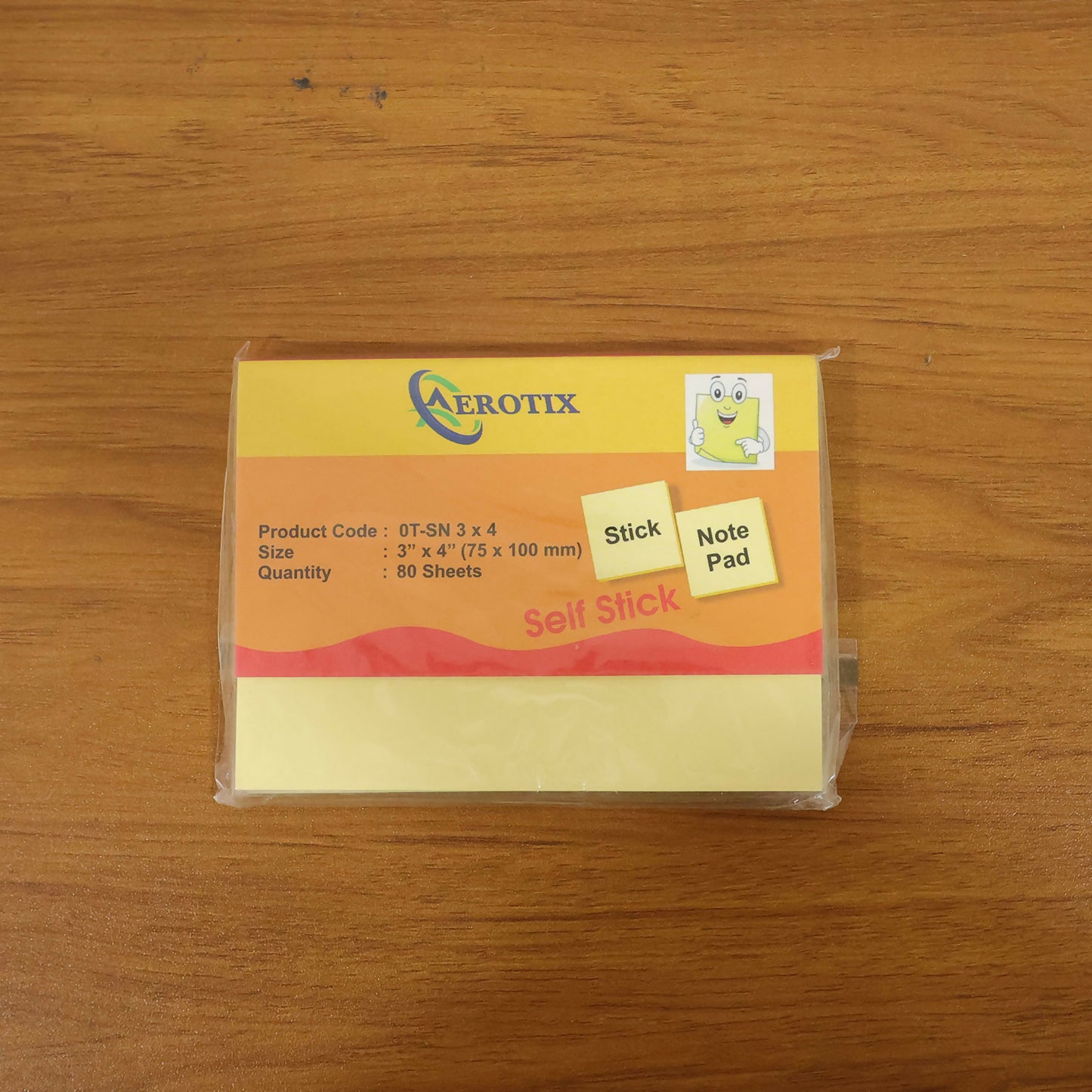 Self Sticky Note Pad 3 x 4 Inches with Strong Adhesive for Office & Home (80Sheets,Pack Of 6)
