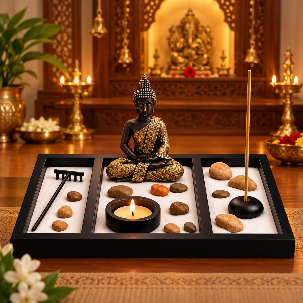 Buddha Zen Garden Shrine Tray