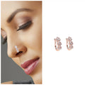 Non-Piercing Nose Ring Set – Floral & Cuff Gold Silver AD