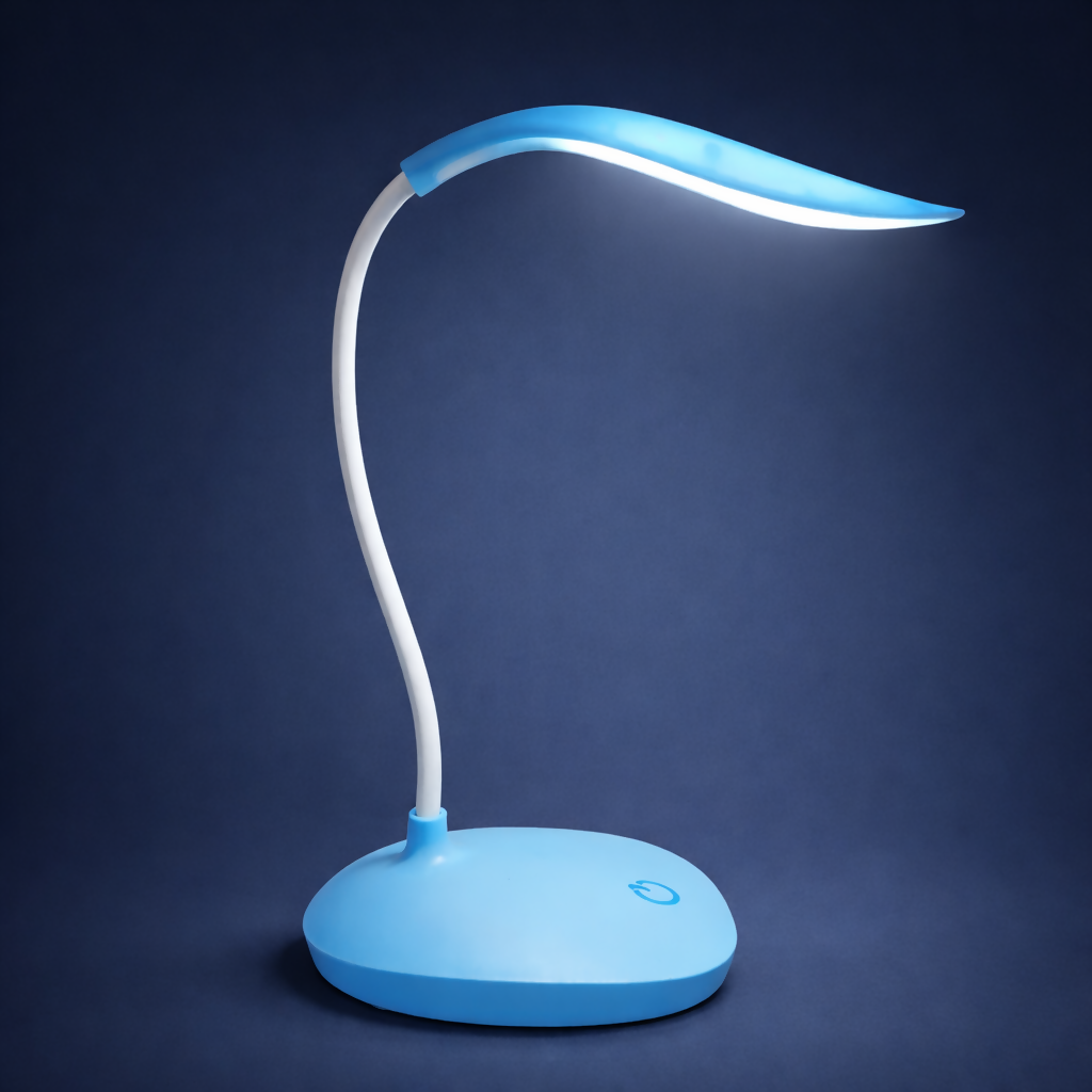 LED Desk Lamp with Flexible Neck, Touch Control Table Light for Study & Office(BLUE)