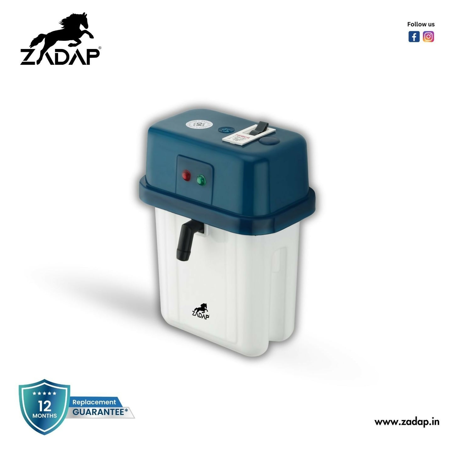 ZADAP Portable 3kW Instant Water Heater - Fast & Safe