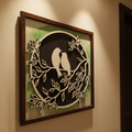Wooden Sparrow Wall Art – Handcrafted Minimal Bird Decor