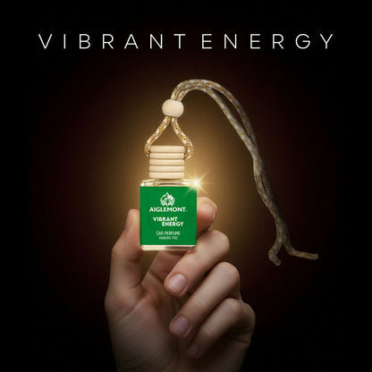 Aiglemont Vibrant Energy Car Perfume Hanging Pod 10ml | Long-Lasting Car Air Freshener | Premium Car Interior Accessory