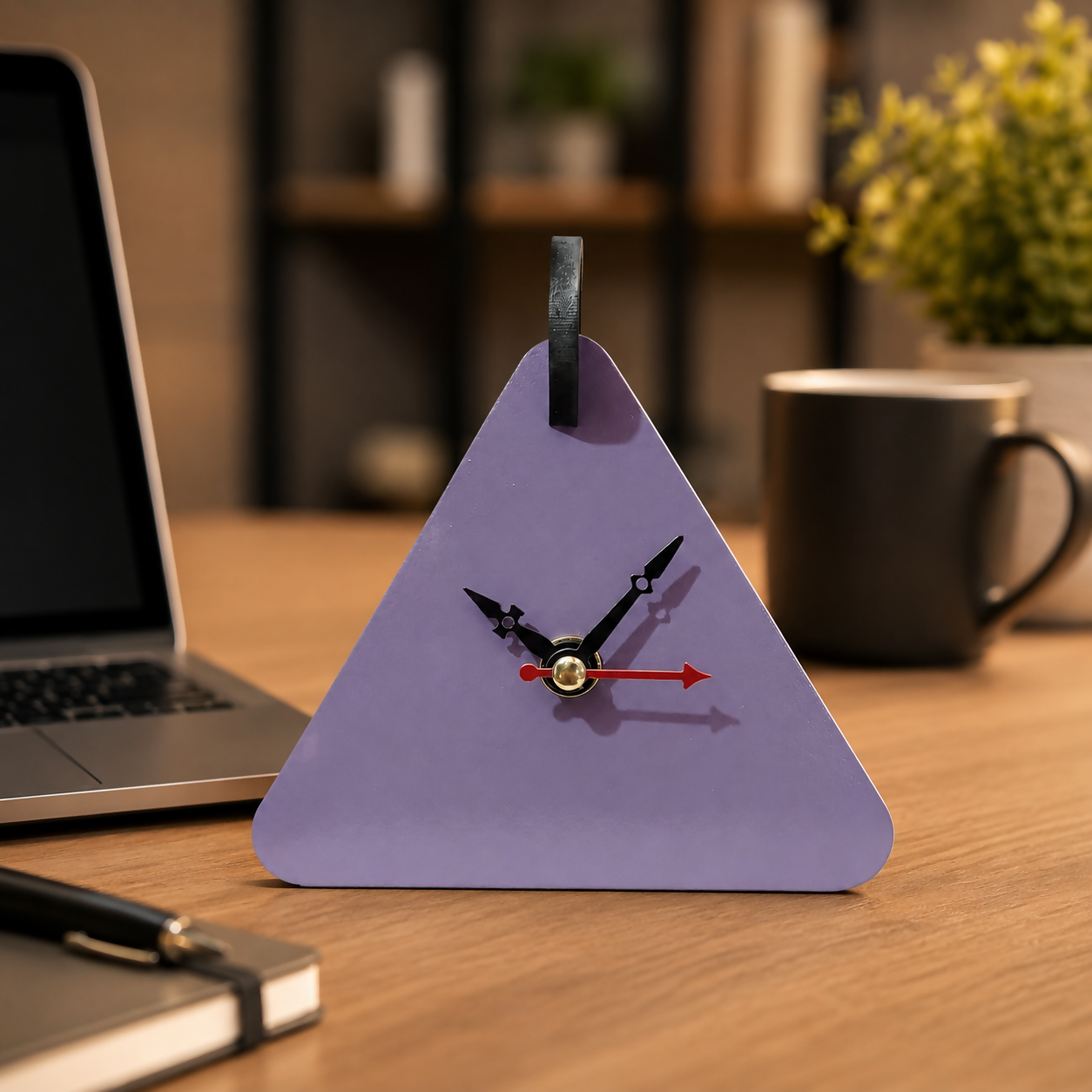 Triangle Table Clock 4
