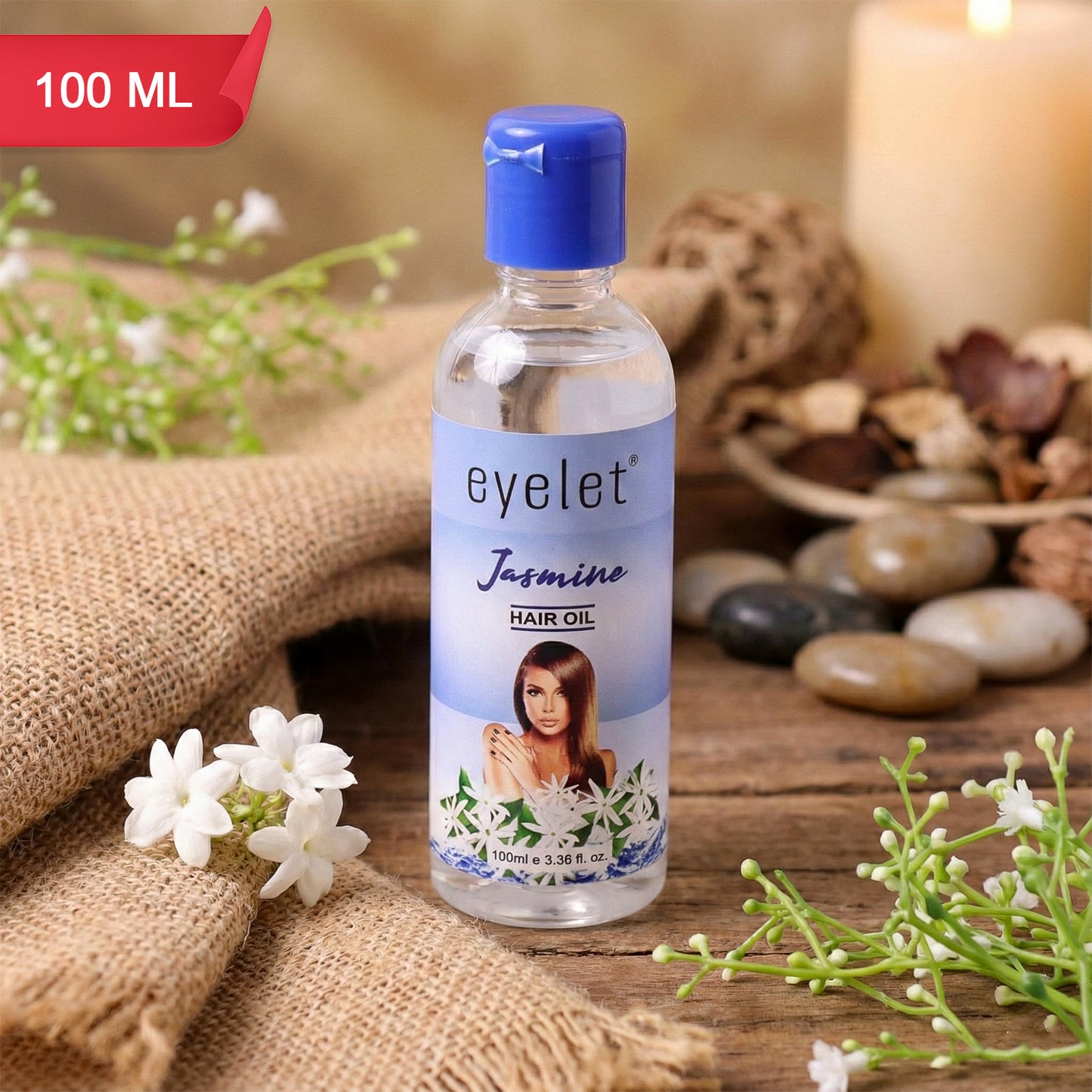 Eyelet Jasmine Hair Oil 100ml – Nourishing Oil for Smooth, Shiny & Healthy Hair
