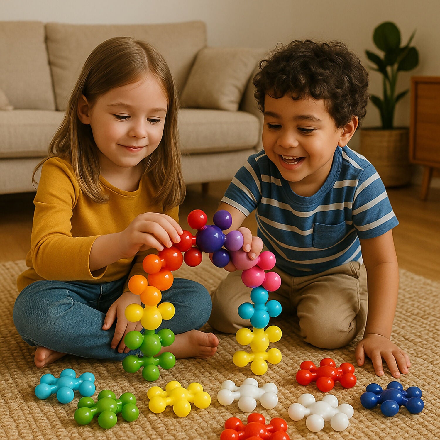 Funskool Giggles Star Links Plus – 24 Pieces Educational Building Toy Set for Kids