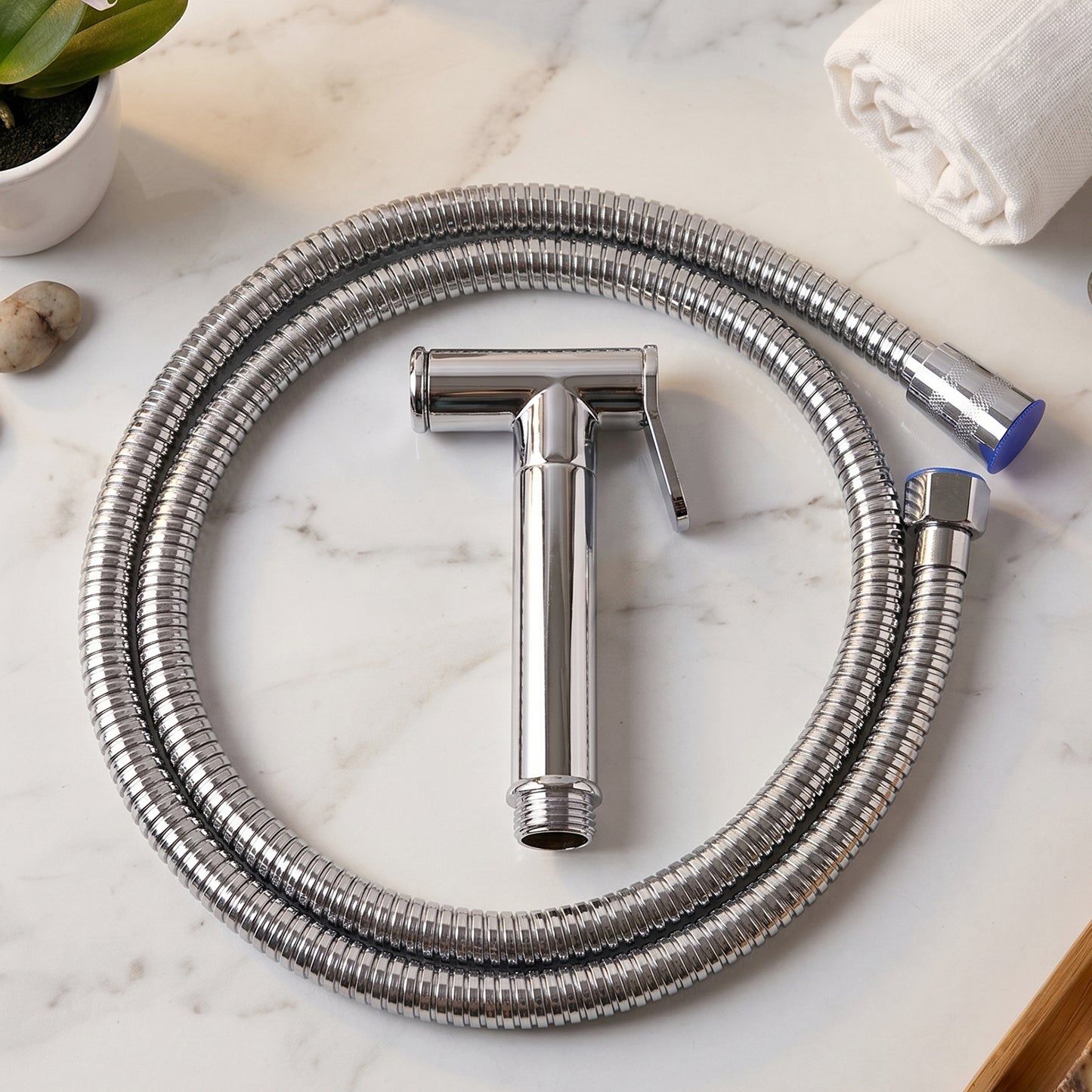 Close-up of Brass Shattaf Faucet