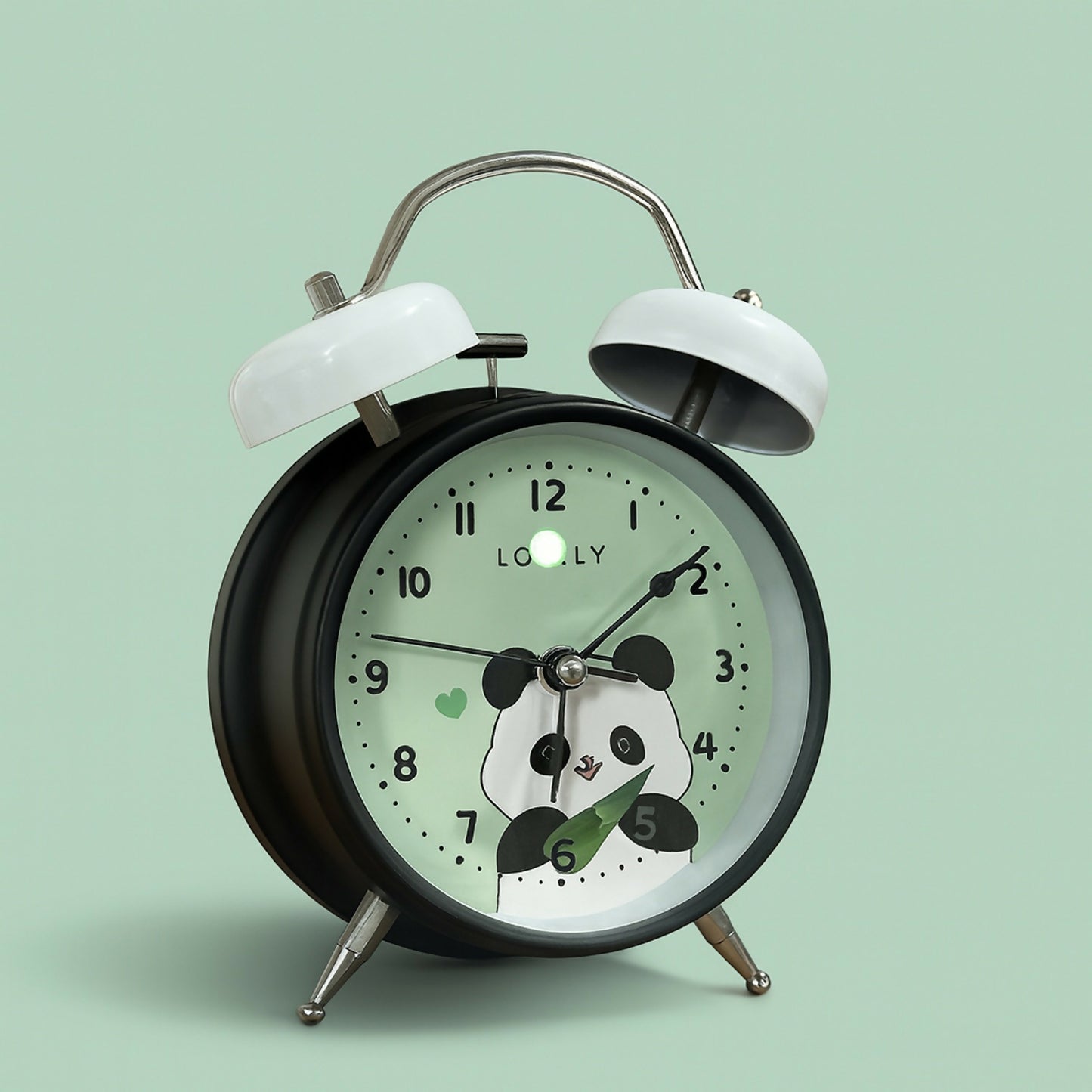 Cute Panda Analog Alarm Clock for Bedroom & Study Table
