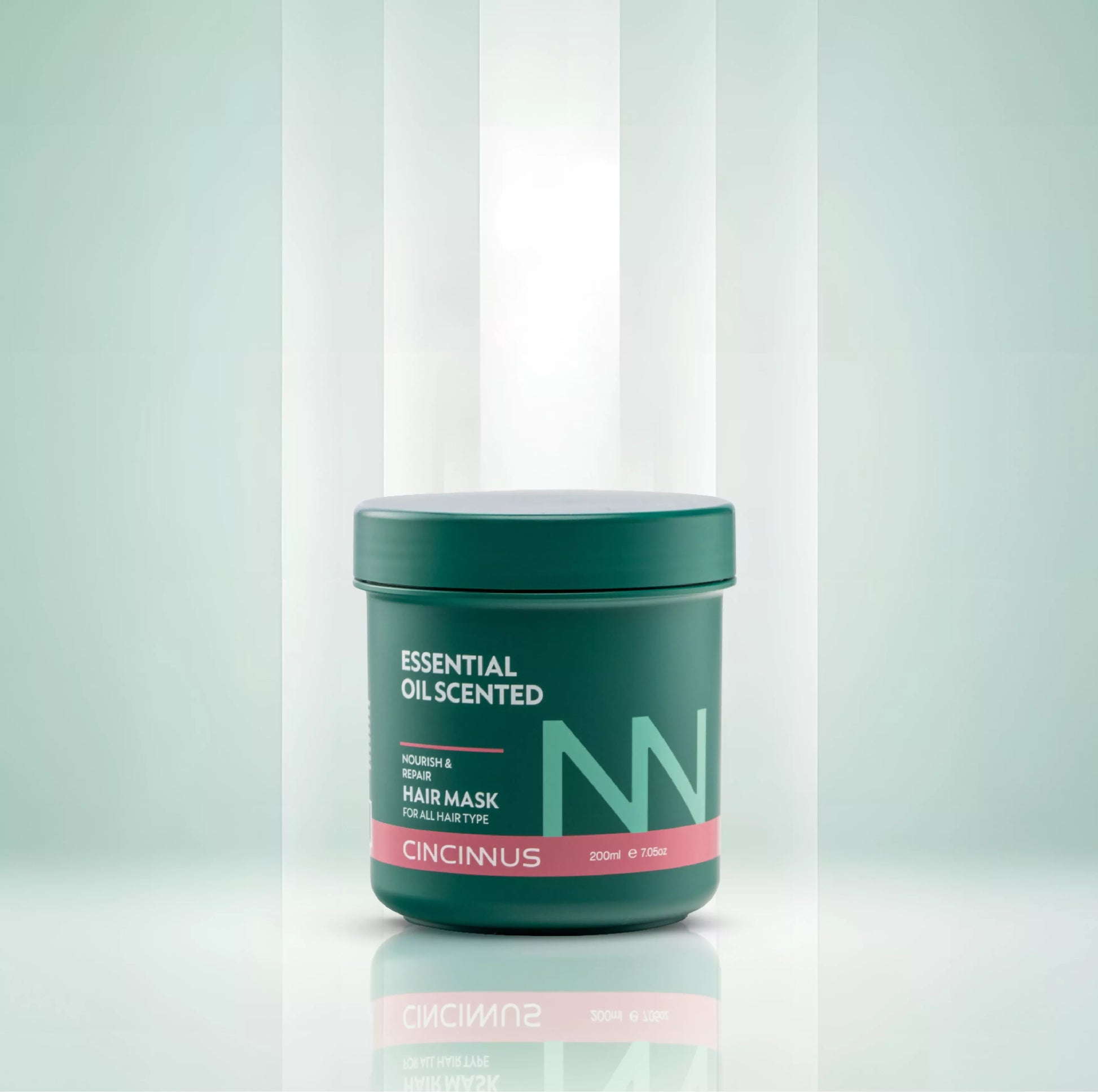 Lightweight nourishing hair mask with natural oils in a sleek bottle