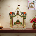 Pooja Jhula Mandir – Traditional Decorative Idol Swing with Bell