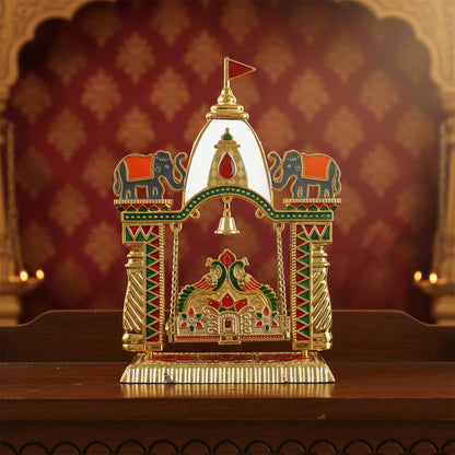 Traditional Decorative Pooja Jhula Mandir (1 Pc)