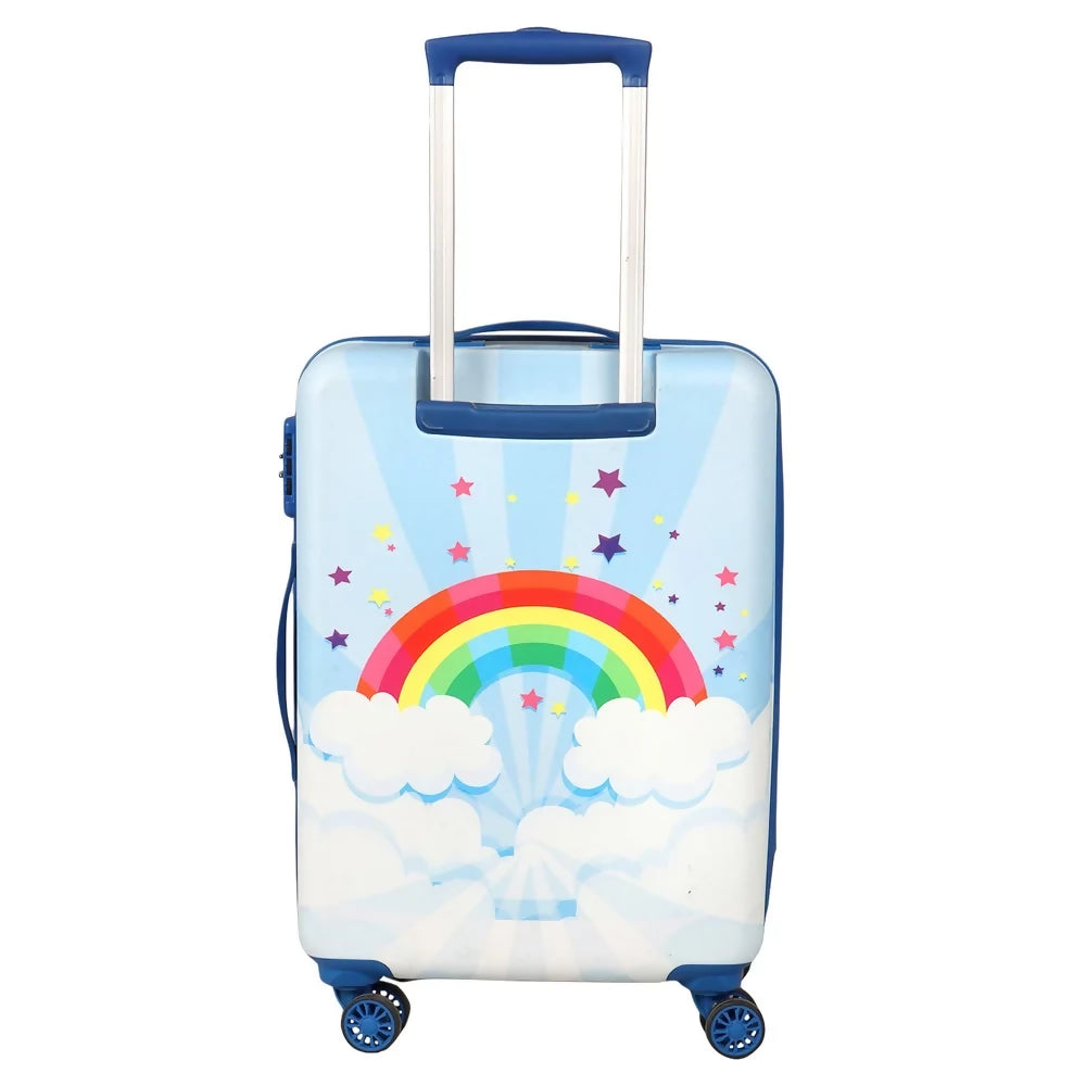Cartoon Character UC Rainbow Kids Travelling/Trolley Luggage Bag 4 Wheels ( 22 Inch)