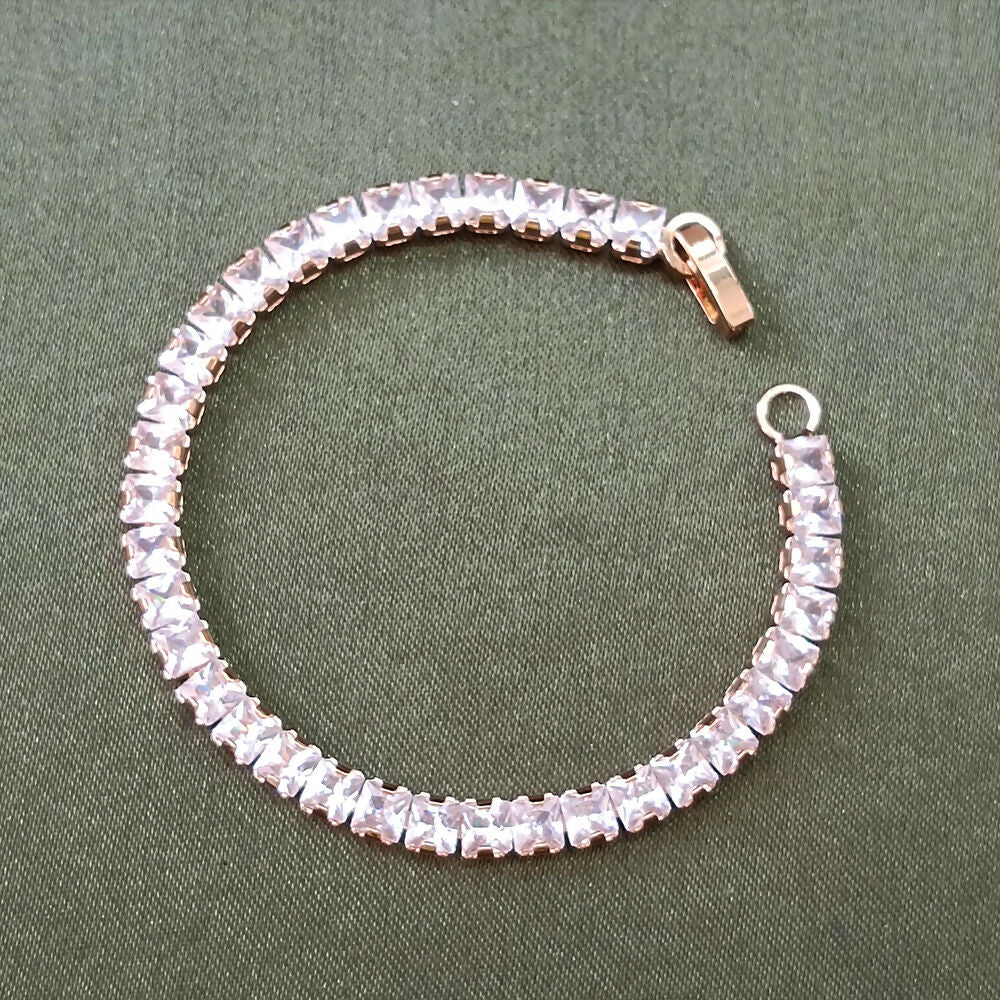 Rose Gold Plated Ad Stone Bracelet