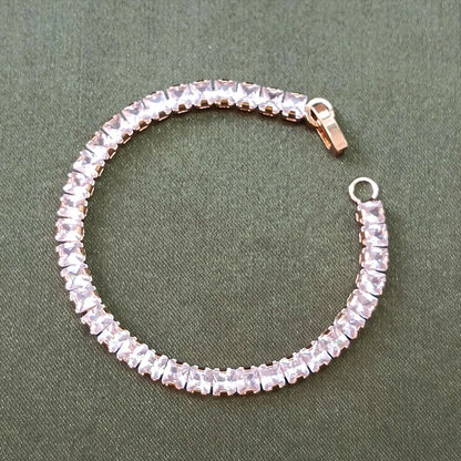 Rose Gold Plated Ad Stone Bracelet