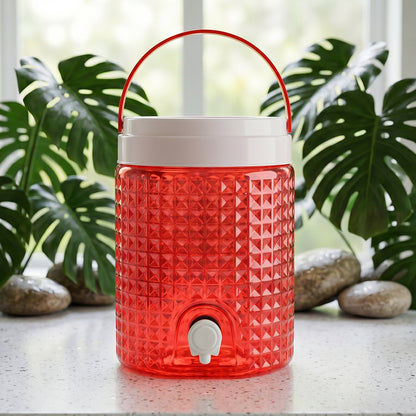 DIAMOND CUT DESIGN PLASTIC WATER JUG TO CARRYING WATER AND OTHER BEVERAGES (4500ML)